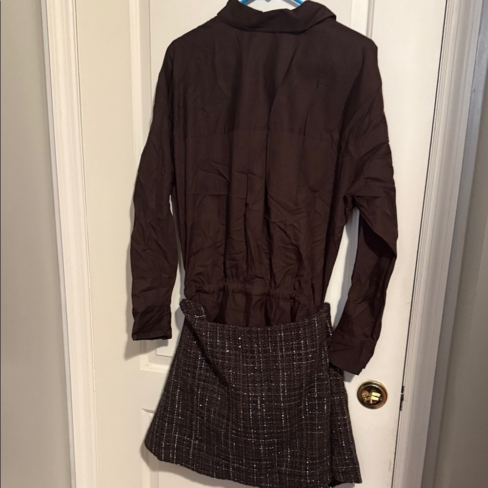 Maje Marron Button-Up Top - Picture 5 of 6